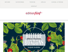 Tablet Screenshot of editionfuenf.de